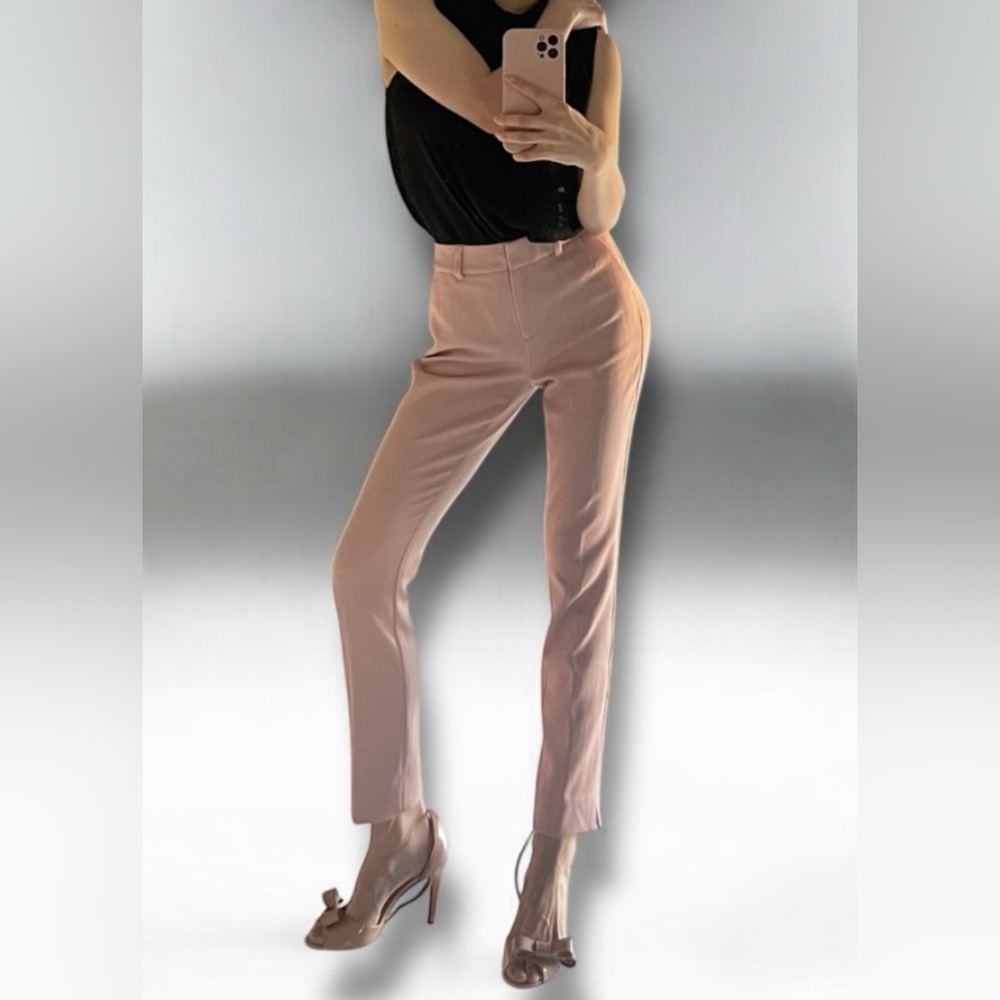 White House Black Market Pink Straight Leg Pants